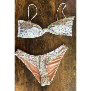 New J.Crew Swim Bikini Set - Large Top, Medium Bottoms - Cloud Meadow Floral